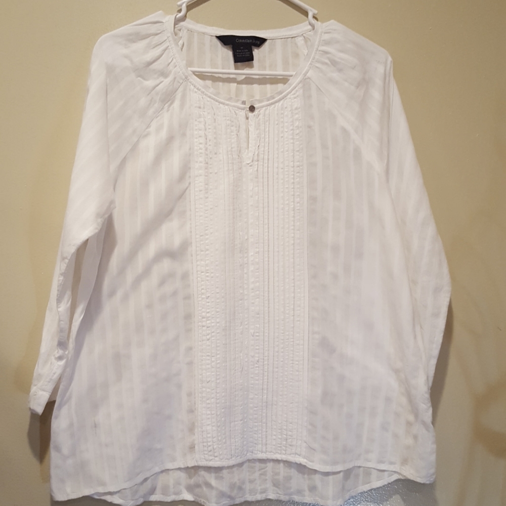 Calvin Klein White Tunic Style